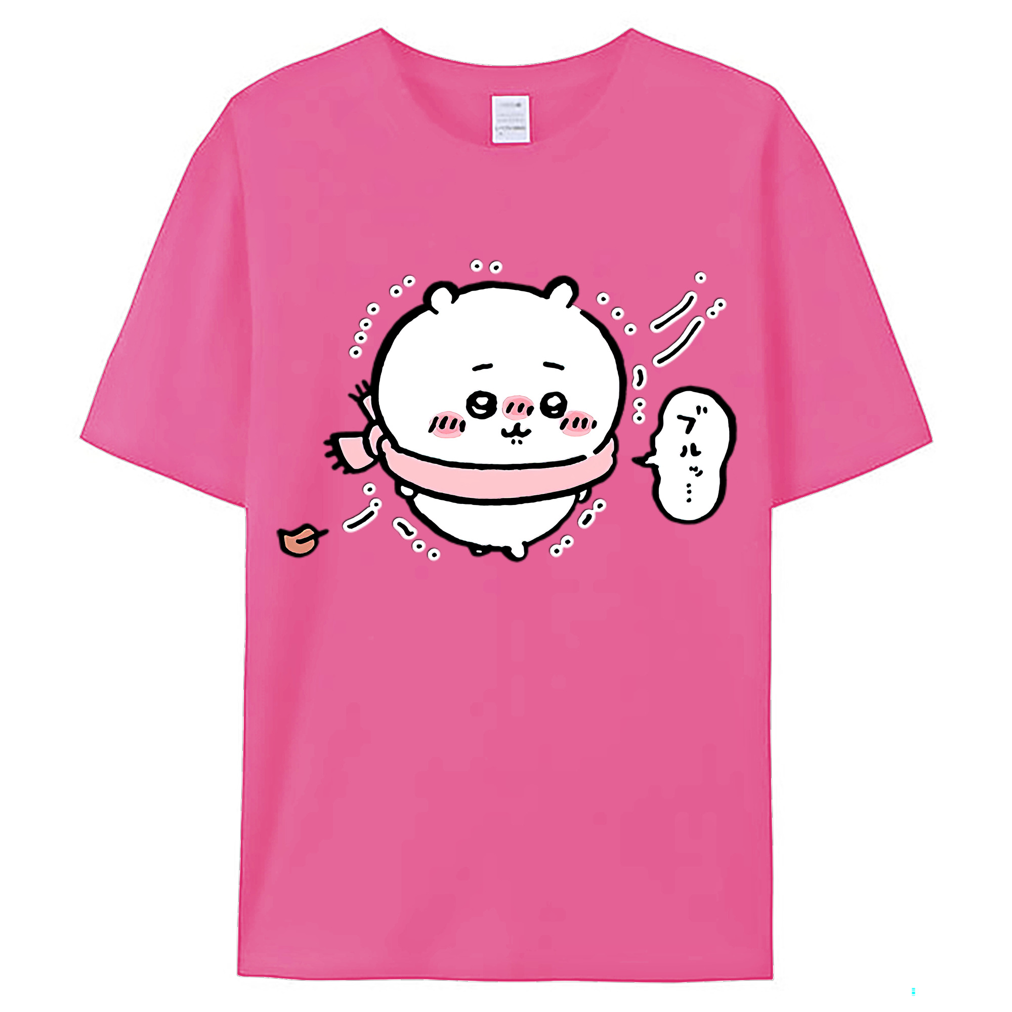 （画像用） ちいかわ ちいかわ Chii-kawa chiikawa レディースカジュアルプリントTシャツ（綿100％）